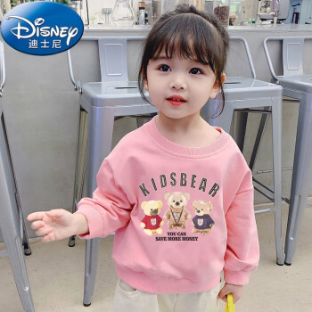 迪士尼1-15岁小孩子穿的宝宝秋装上衣新款女童卫衣童装小孩子