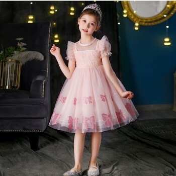 爱心东东圣闲女童连衣裙夏儿童蓬蓬裙爱莎公主裙六一儿童节服装生