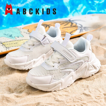 ABCKIDS童鞋女童鞋子夏季新款儿童运动鞋网面小白